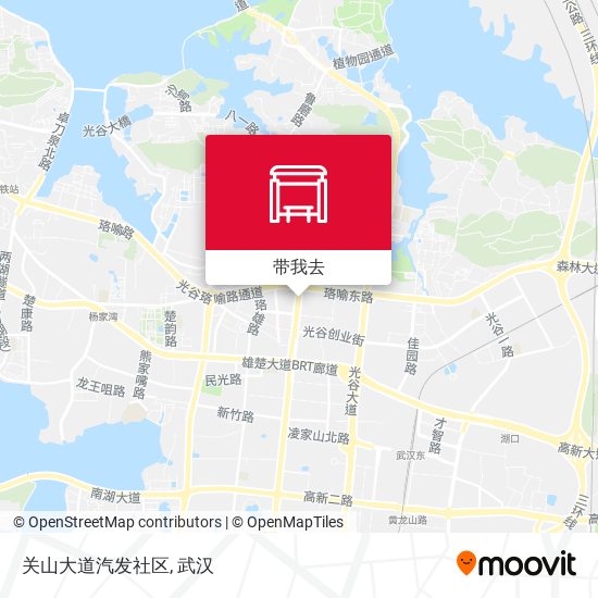 关山大道汽发社区地图