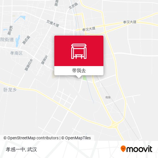 孝感一中地图