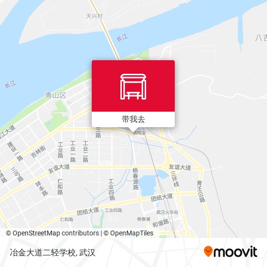 冶金大道二轻学校地图