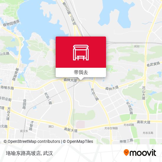 珞喻东路高坡店地图
