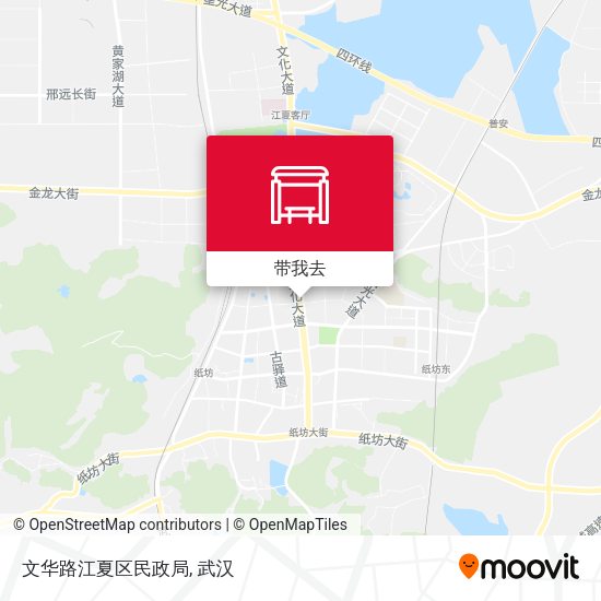 文华路江夏区民政局地图