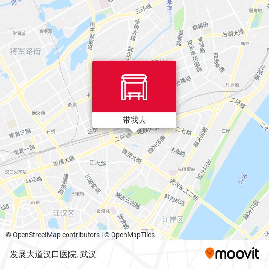 发展大道汉口医院地图