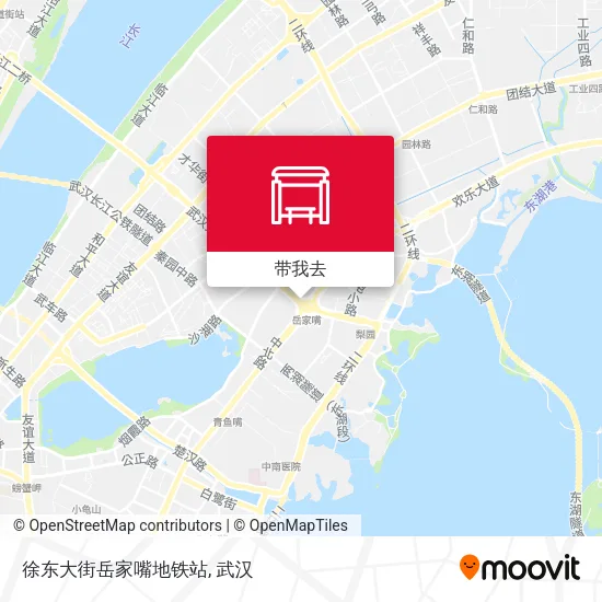徐东大街岳家嘴地铁站地图