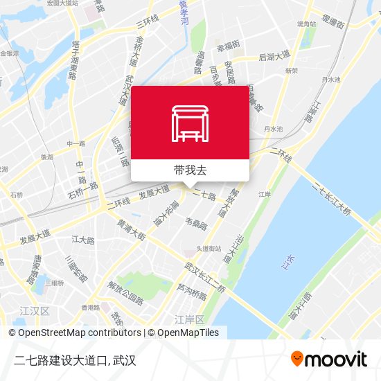 二七路建设大道口地图