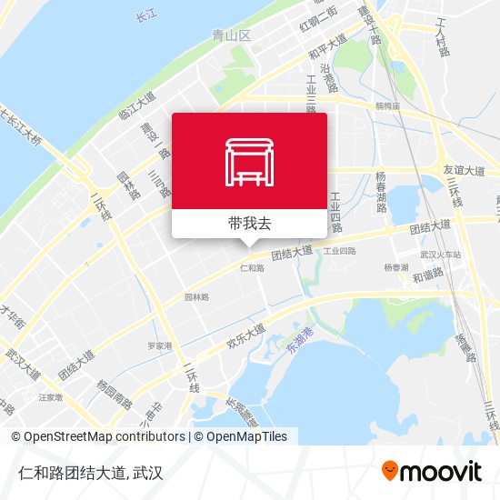 仁和路团结大道地图