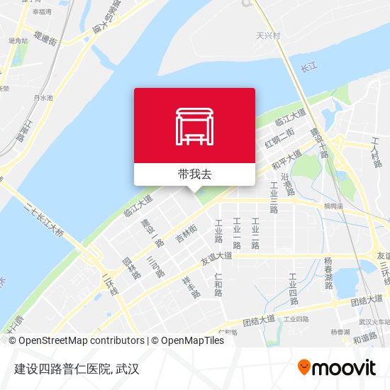 建设四路普仁医院地图