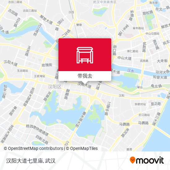 汉阳大道七里庙地图
