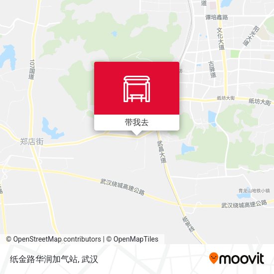 纸金路华润加气站地图