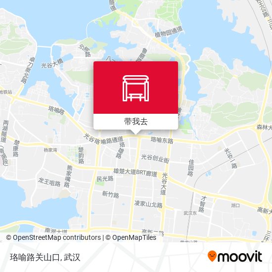 珞喻路关山口地图