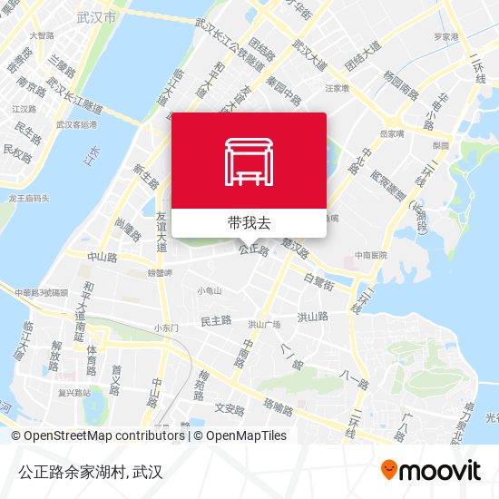 公正路余家湖村地图