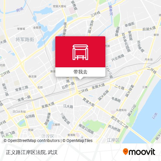 正义路江岸区法院地图