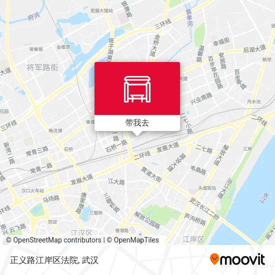 正义路江岸区法院地图