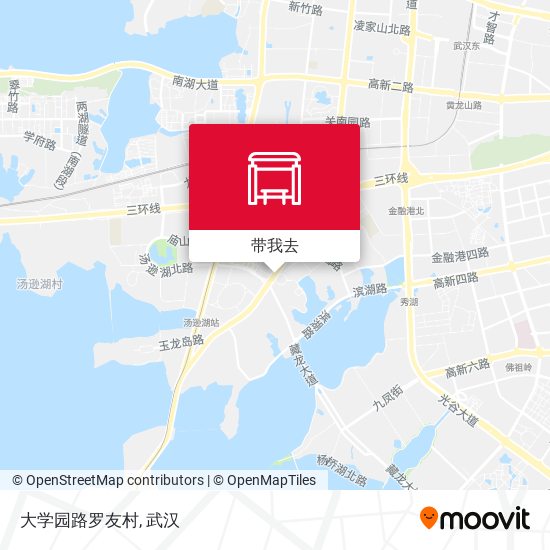 大学园路罗友村地图