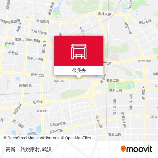 高新二路姚家村地图