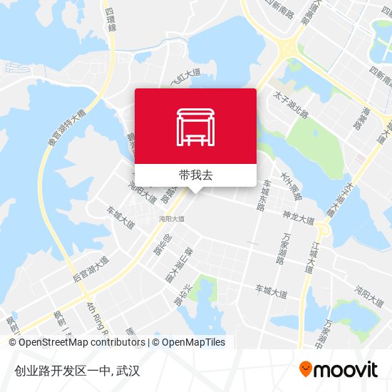 创业路开发区一中地图