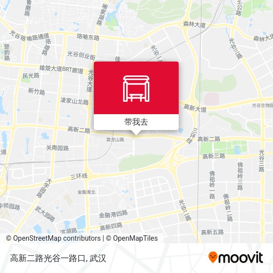 高新二路光谷一路口地图