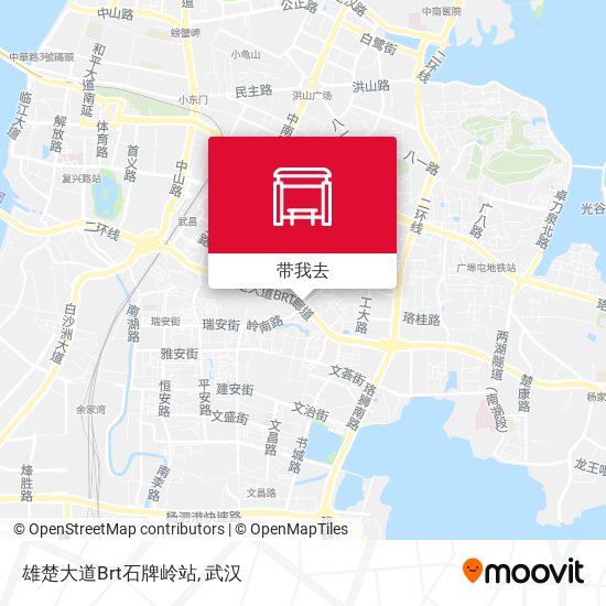 雄楚大道Brt石牌岭站地图