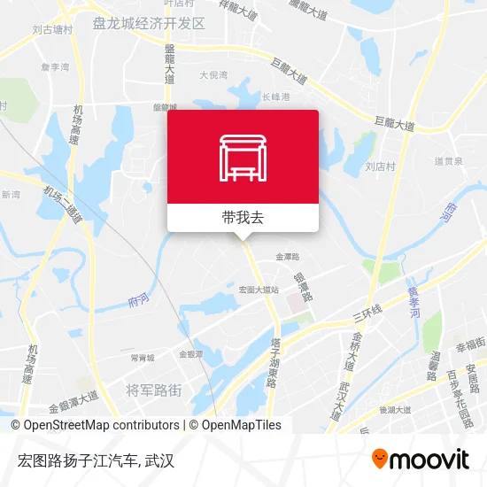 宏图路扬子江汽车地图