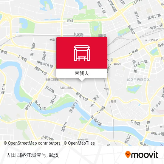 古田四路江城壹号地图