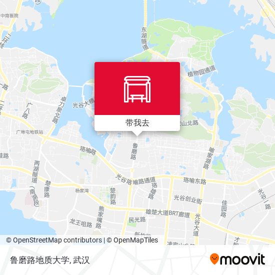 鲁磨路地质大学地图