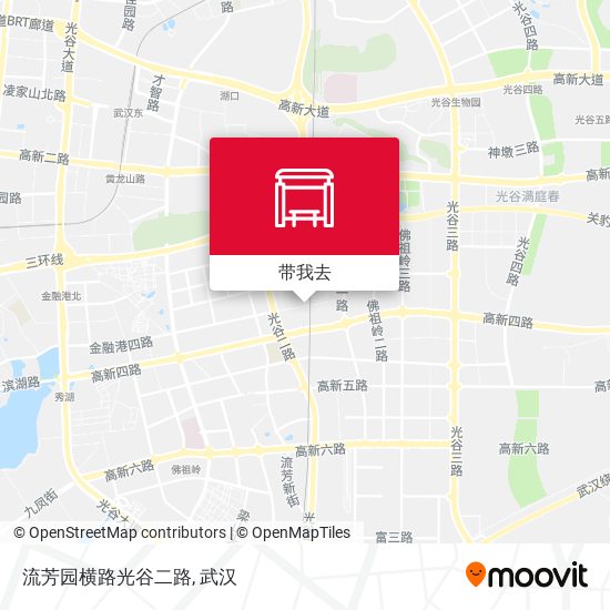 流芳园横路光谷二路地图