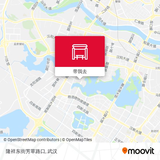 隆祥东街芳草路口地图
