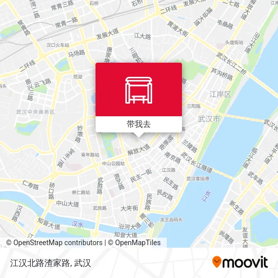 江汉北路渣家路地图