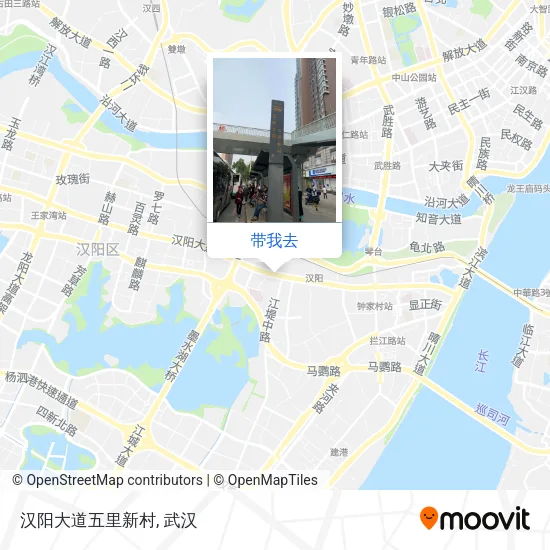 汉阳大道五里新村地图