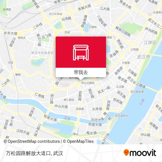 万松园路解放大道口地图