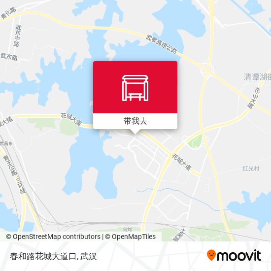 春和路花城大道口地图