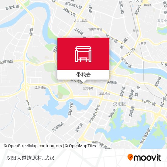 汉阳大道燎原村地图