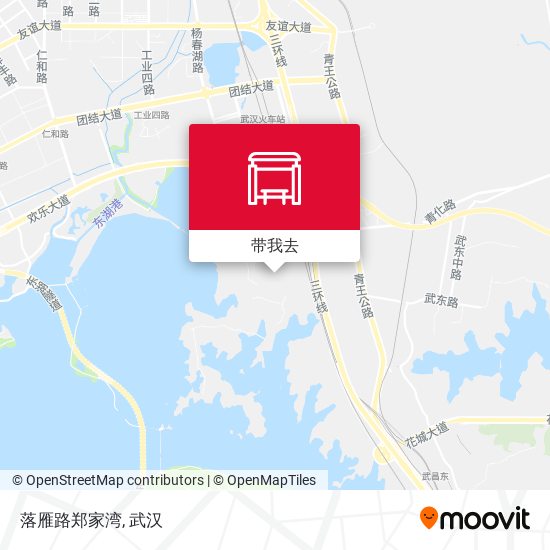 落雁路郑家湾地图