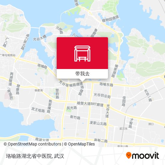 珞喻路湖北省中医院地图