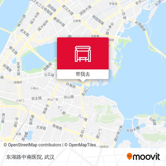 东湖路中南医院地图