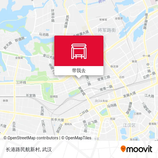 长港路民航新村地图