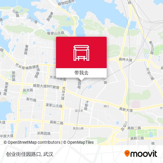 创业街佳园路口地图