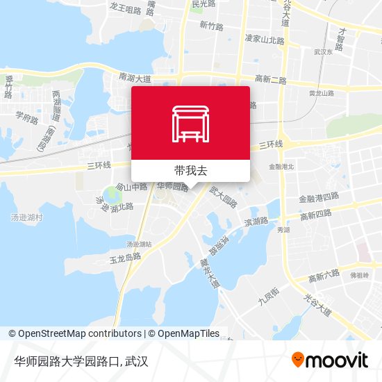 华师园路大学园路口地图