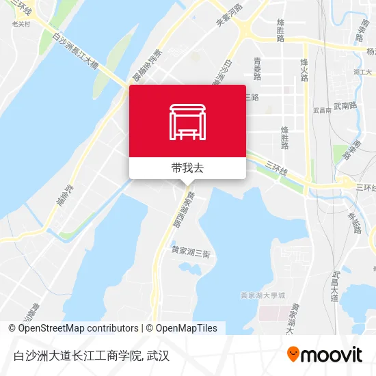 白沙洲大道长江工商学院地图