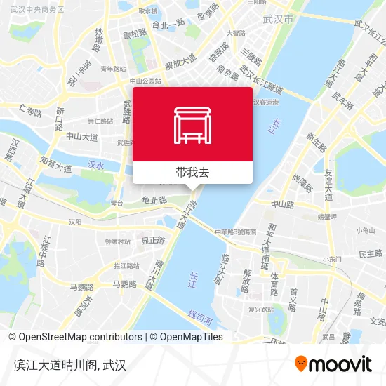 滨江大道晴川阁地图