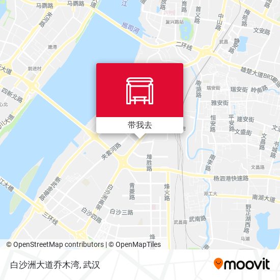 白沙洲大道乔木湾地图