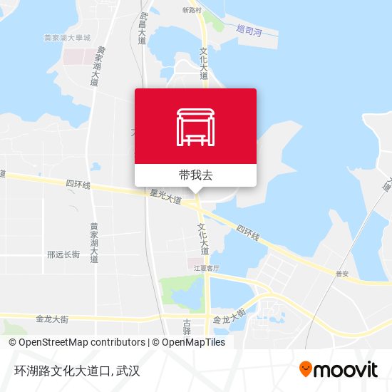 环湖路文化大道口地图