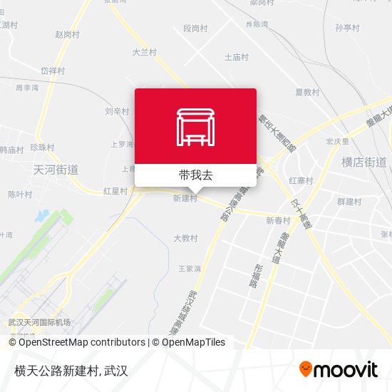 横天公路新建村地图
