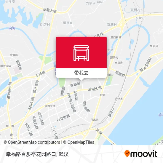 幸福路百步亭花园路口地图