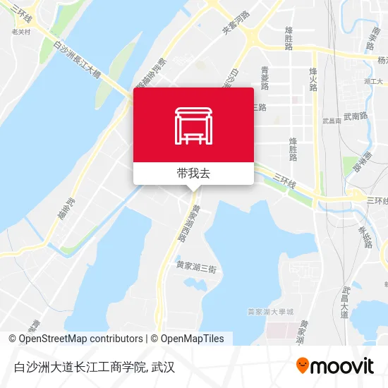 白沙洲大道长江工商学院地图