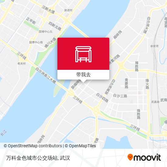 万科金色城市公交场站地图