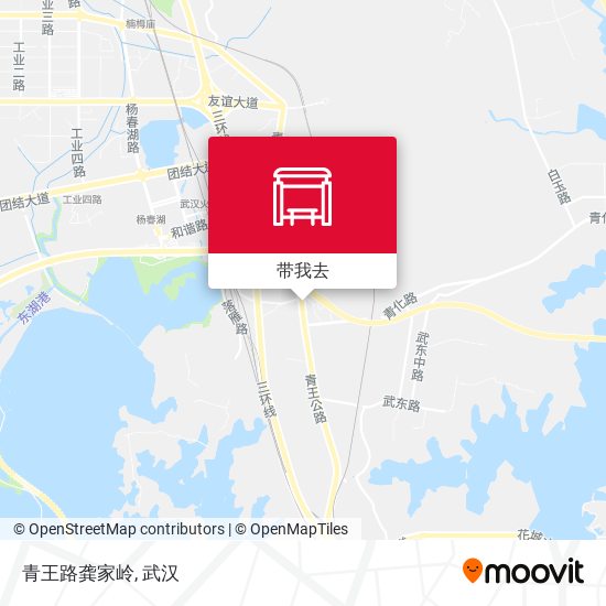 青王路龚家岭地图