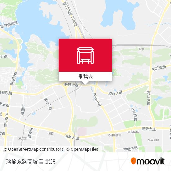 珞喻东路高坡店地图