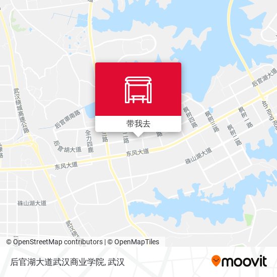 后官湖大道武汉商业学院地图