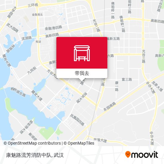 康魅路流芳消防中队地图