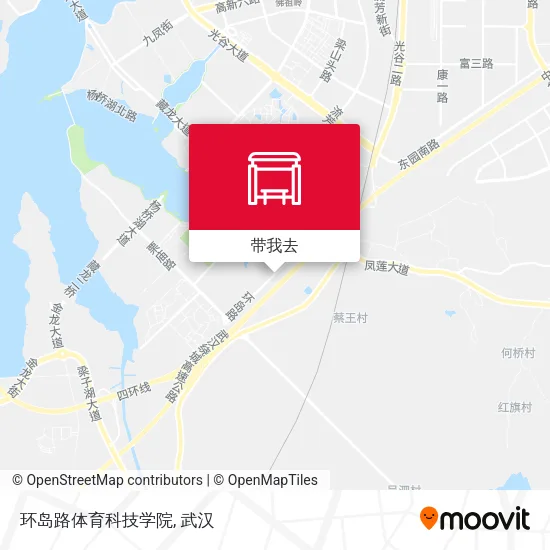 环岛路体育科技学院地图